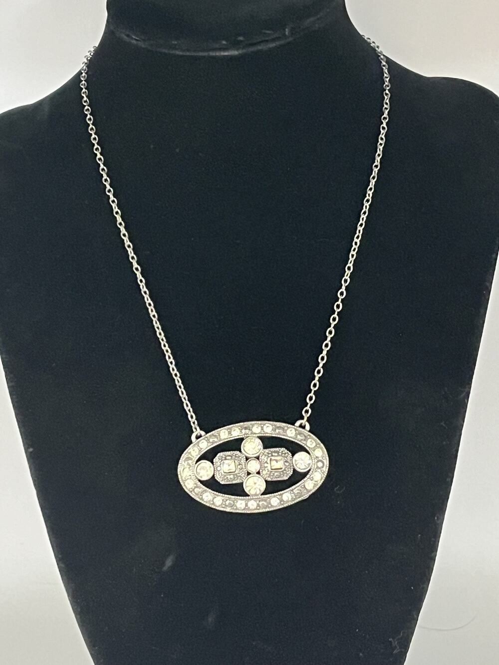 Marcasite style pendant Necklace